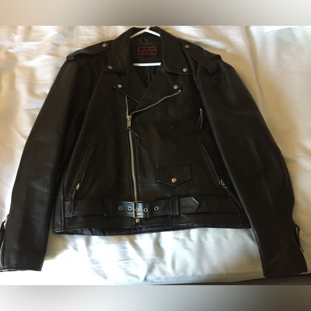 Men’s Leather Biker Jacket